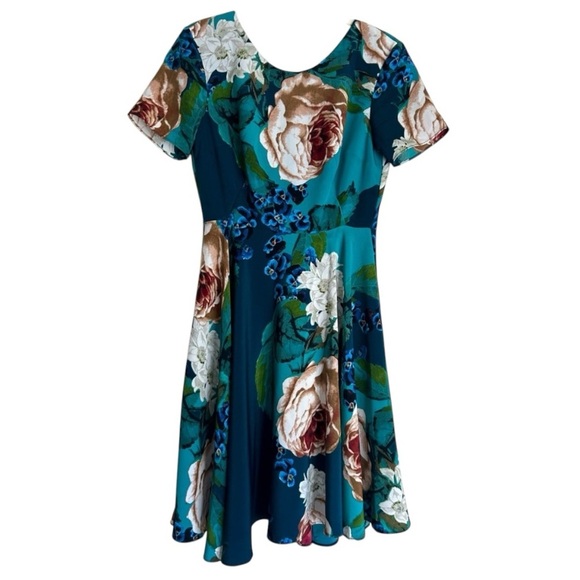 Anthropologie Corey Lynn Calter Size 2 Blue Floral Dress - Picture 1 of 8